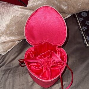 Heart Shaped Jewelry Box with Pouch inside too!!!